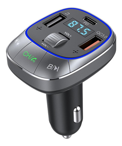 Adaptador De Coche Bluetooth Manos Libres Llamada Bass Boost