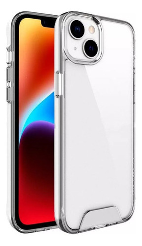 Funda Para iPhone 14 Pro Max Space Rigida Bordes Anticaidas Color Transparente