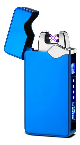 Encendedor De Plasma 3rayos Rich Doble Arco Azul