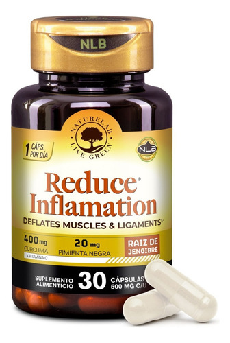 Reduce Inflamación Abdominal Reduce Inflmation®  Con Cúrcuma Sabor Sin sabor