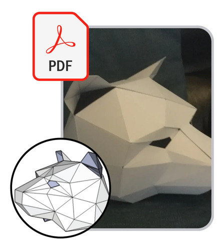 Oso Cabeza Completa Papercraft 3d Papiroflexia Origami Pdf