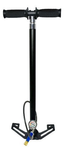 Bombín Pcp 4 Etapas 4500 Psi Inflador Pcp Bombín Neumáticos Negro