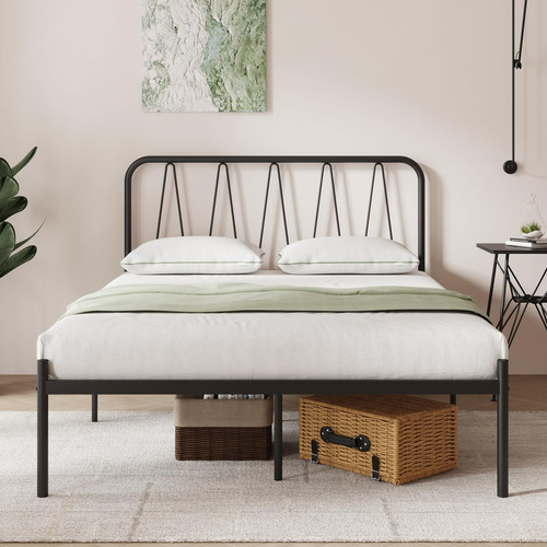 Novilla Marco De Cama Queen Con Plataforma De Metal De 14 Pu