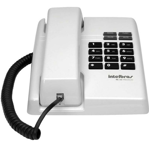 Telefone Com Fio Tc50 Premium Branco Intelbras