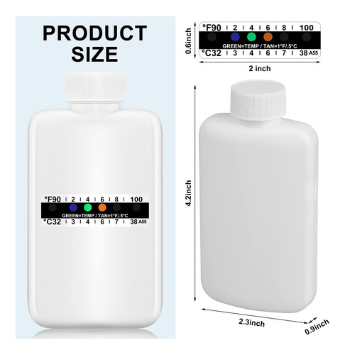 Patelai 12 Pcs Prueba De Orina El Kit Incluye 2 Botellas De