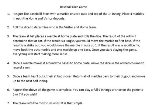 Juego De Mesa De Dados De Béisbol, Pinball De Madera