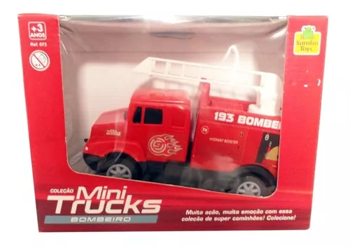 CAMINHÃO MINI TRUCK BOMBEIRO BRINQUEDO DE PLASTICO