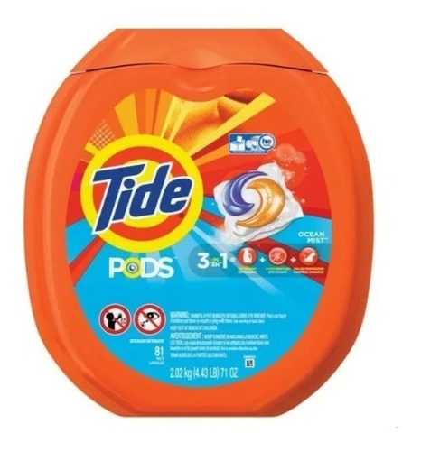 Detergente Tide Pods 3 En 1 Con 81 Capsulas Msi