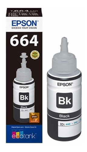 Botella Tinta Negra Original Epson Para L110 L210 L355 Ctech