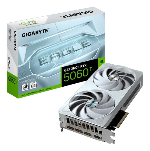 Placa gráfica Intel Gigabyte Eagle RTX 5060 Ti N506TEAGLEOC ICE-16GD OC Edition de 16 GB