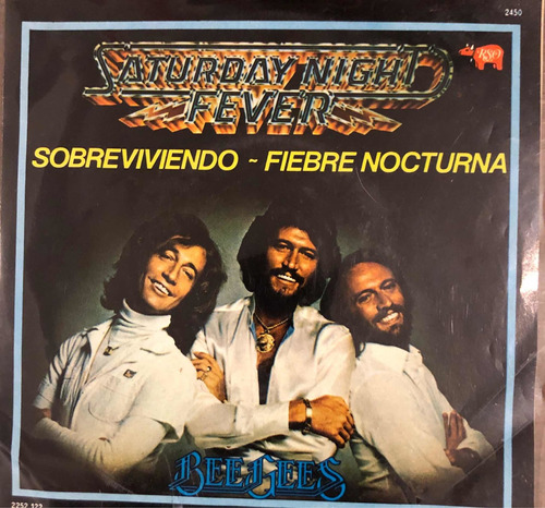 Bee Gees Lp 45 Rpm Sobreviviendo Y Fiebre Nocturna