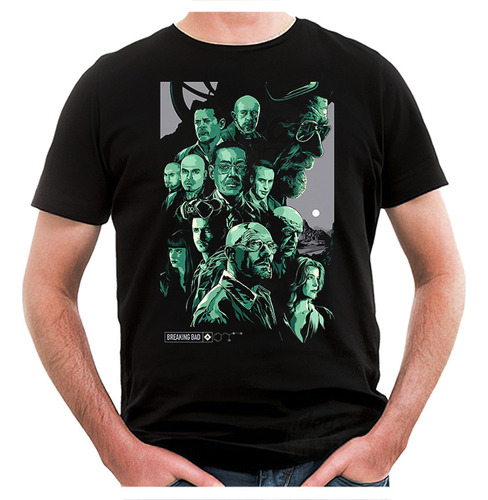 Remera Breaking Bad Green (negra:) Ideas Mvd