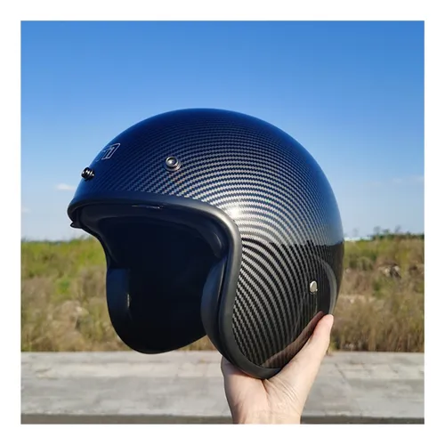 Patrón De Fibra De Carbono Casco De Motocicleta Scooter De