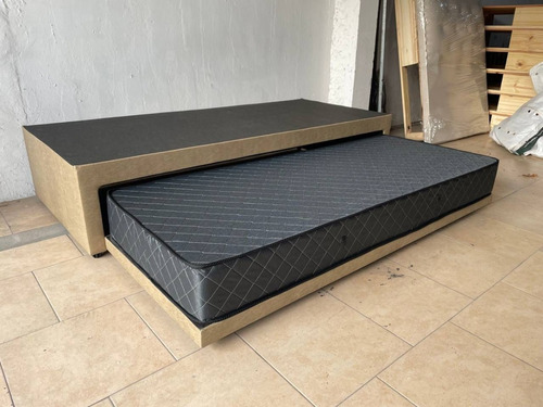 Cama  C/ Carrito Una Plaza Y Media 100x190 - Sin Colchon-