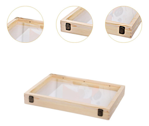 Caja De Sombra Marco De Fotos Caja De Almacenamiento Madera