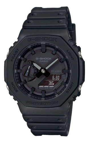 Relógio Casio Ga-2100-1a1dr G-shock Masculino Carbon  Black