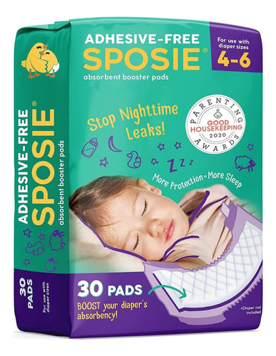 Sposie Booster Pads Dobladores De Pañales, 30 Almohadi...