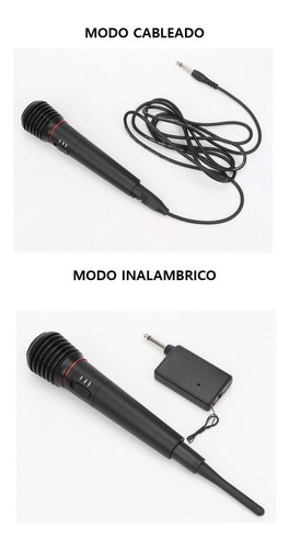 Microfono Profesional Inalambrico O Con Cable Ideal Karaoke