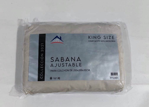 Sabana Ajustable King Size Microfibra Casa Nordica