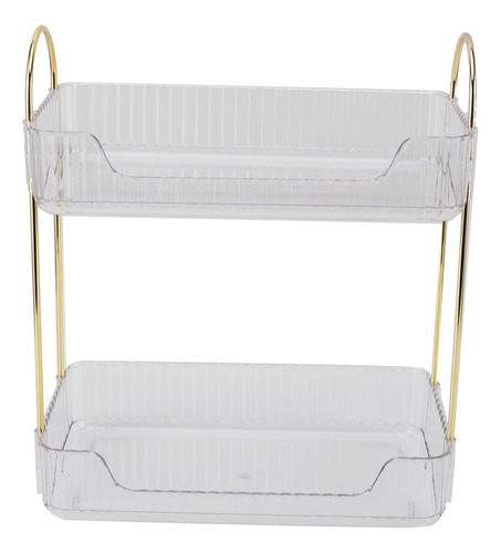 Soporte De Maquillaje De Doble Capa, Moderno Y Lujoso, 2 Niv