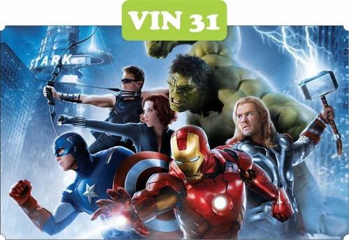 Adesivo Papel De Parede Infantil Vingadores Thor Hulk - 8m²