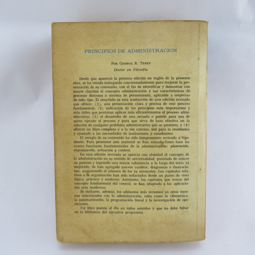 L2978 George R Terry -- Principios De Administracion (Usado)