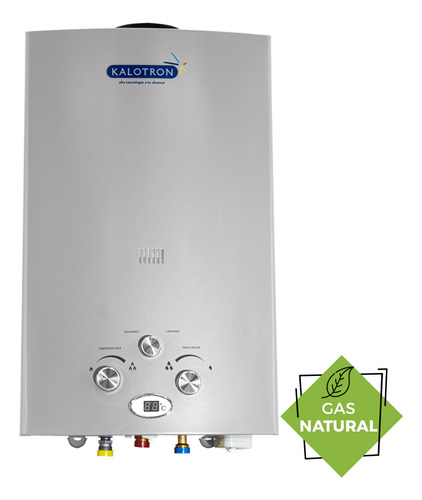 Calentador Instantaneo Gas Natural 7 Lts 1.5 Servicios Kalot Gris Oscuro Gn