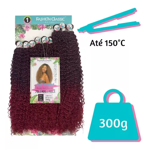 Cabelo Orgânico Bio Fibra Lindona Fashion Classic 300G