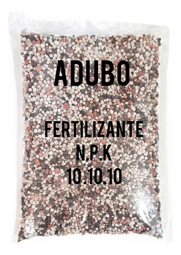 Fertilizante Adubo Npk 10-10-10 Plantas Rosa Flores 1 Kg