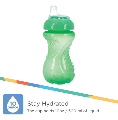 Nuby 3 Paquete Sin Derrame De Tazas Para Beber Para Niños A