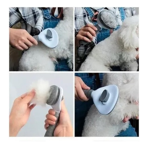 Cepillo Mascota Peine Gato Y Perro Cardina Autolimpiante