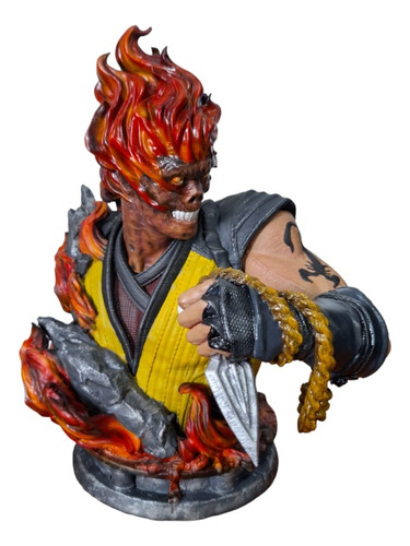 Busto Figura Scorpion Mortal Kombat 3d