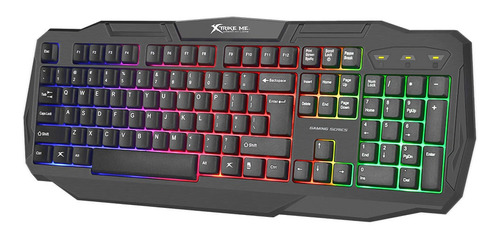 Teclado Gamer Retroiluminado Xtrike Me Kb-302 Ingles / Tf