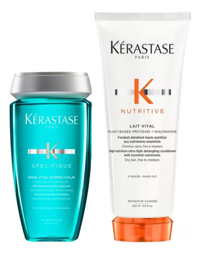 Kerastase Bain Vital Dermo Calm + Fondant Lait Vital