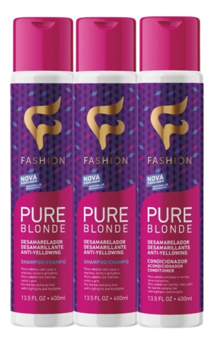 Kit 2x Shampoo + Condicionador Pure Blonde Matizante