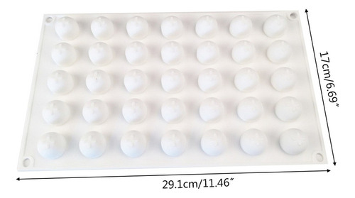 Molde De Silicona De Bola De Esfera Redonda 3d De 35 Cavidad