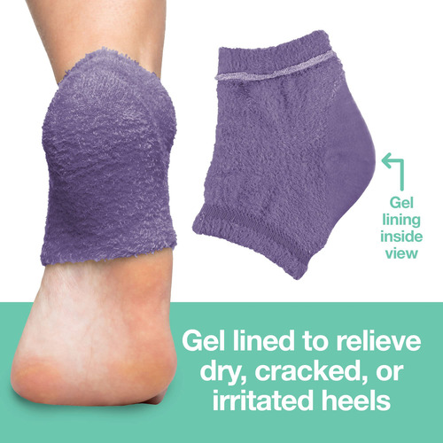 Zentoes Calcetines De Tacón Hidratantes, 2 Pares De Calcetin