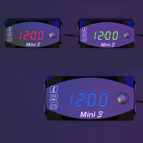 Reloj Digital Con Voltímetro Marino Para Motocicletas, 6 V-3