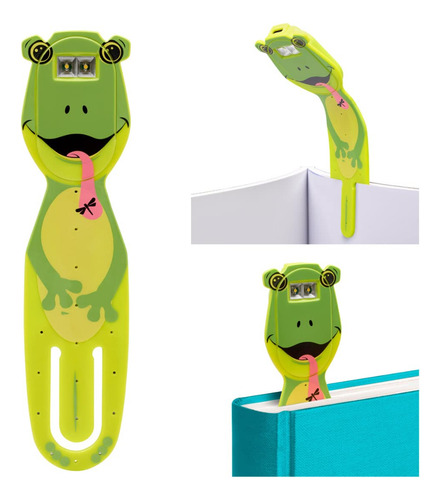 Separador De Libro Con Luz Recargable Por Usb (rana)