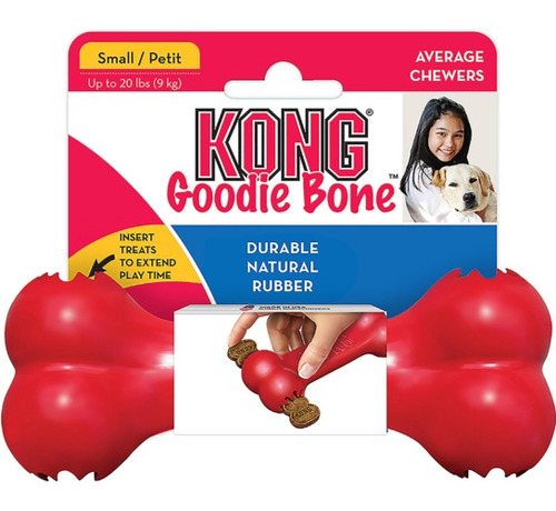 Kong Goodie Bone Hueso Rellenable Juguete Para Perro Talla S