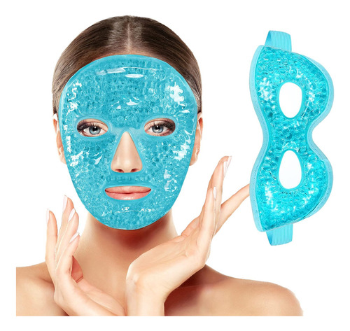 Máscaras De Hielo Para Ojos Y Cara, Mascarilla De Facial Y