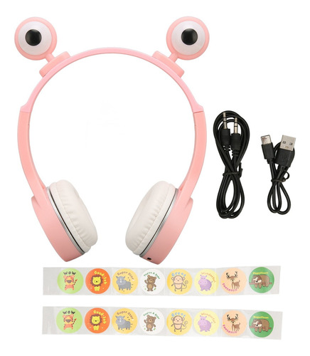 Auriculares Bluetooth Para Niños, Bonitos Ojos Grandes, Dibu