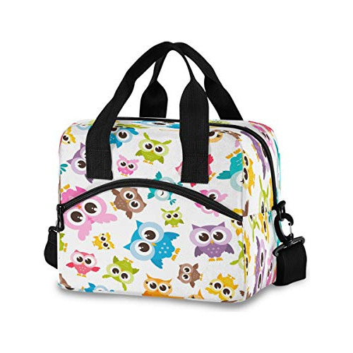 Cartoon Cute Animal Owl Bolsas De Almuerzo Para Gyf3j