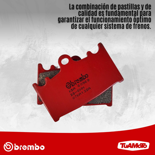Pastilla freno del. Sinterizada brembo Versys 1000 Ninja 600