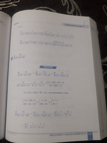 Imagen 7 de 10 de Libro De Solucionario De Analisis Matematico Tomo 2 Espinoza
