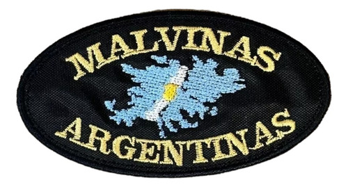 Parche Aplique Bordado P/pegar Ovalado Malvinas Argentinas