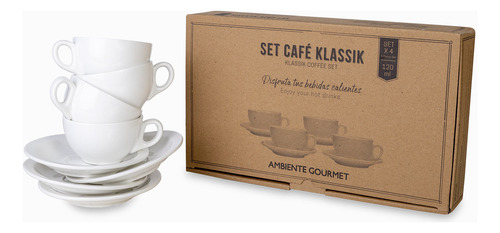 Set Cafe Klassik 120cc Setx4 Ambiente Gourmet