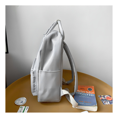 A Mochila Kawaii Aesthetic Para Mujer, Diseño De Oso, Color Azul