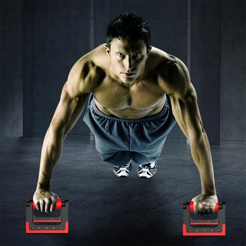 Barra Para Planchas Plegable Rack Push Up Resistencia Extre