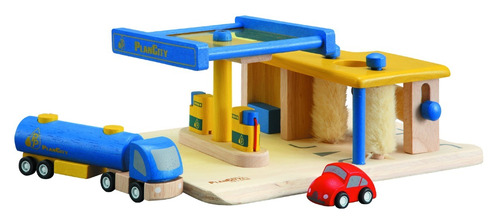 Estacion De Gasolina - Plantoys - Juguetes De Madera